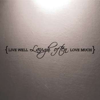 ON SPECIAL!! Inspirational Live Well Vinyl Decals (Available in Black only)
