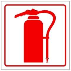 Fire Extinguisher (Rigid plastic Safety Sign)