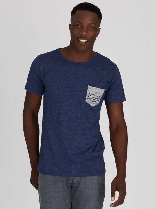 Bigger than black Friday! Lee King Pocket T-Shirt Navy - Medium