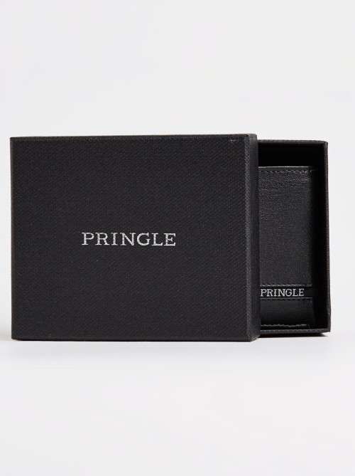 R1 Start! Pringle genuine leather wallet in gift box - Brown