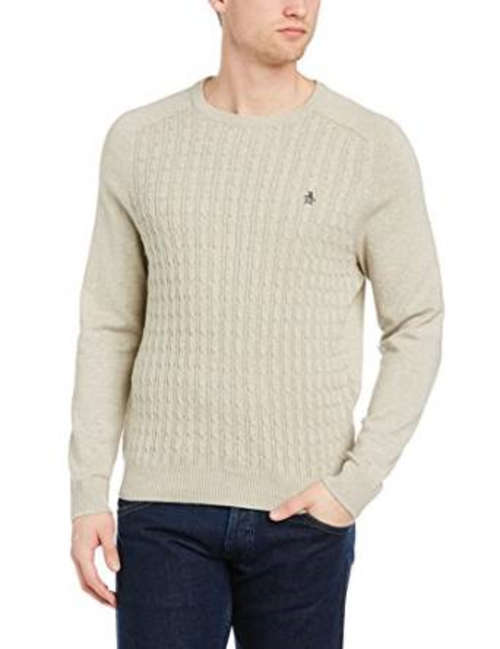 Original Penguin Men's Able Cable Knit Sweater