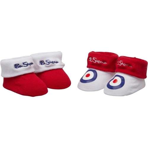 Ben Sherman boy booties (2 pairs per pack) - Packaging may be slightly damaged