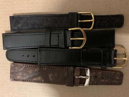 Clearance! Leather watch straps (different sizes and between 60-90 straps)