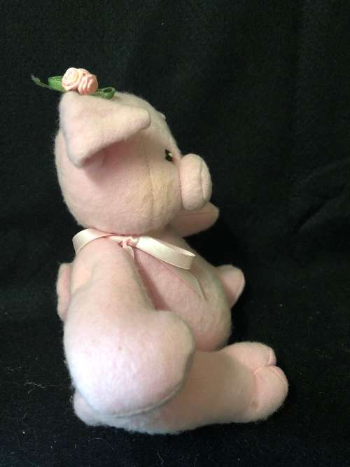 Cute Handmade Plush Pig