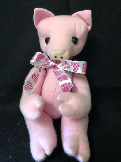 Handmade Plush Pig