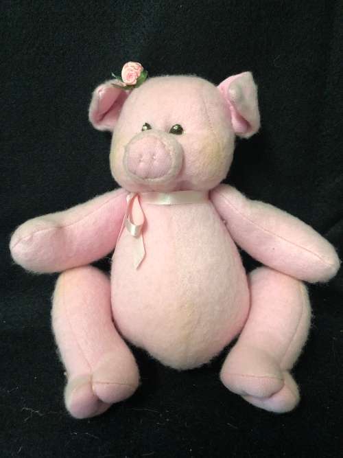 Cute Handmade Plush Pig
