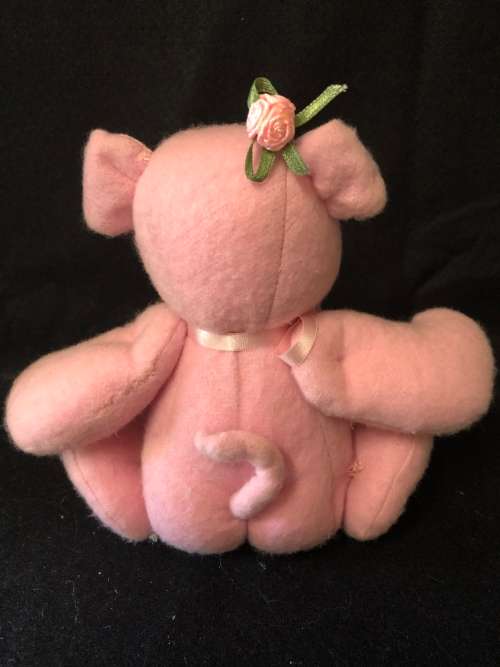 Cute Handmade Plush Pig