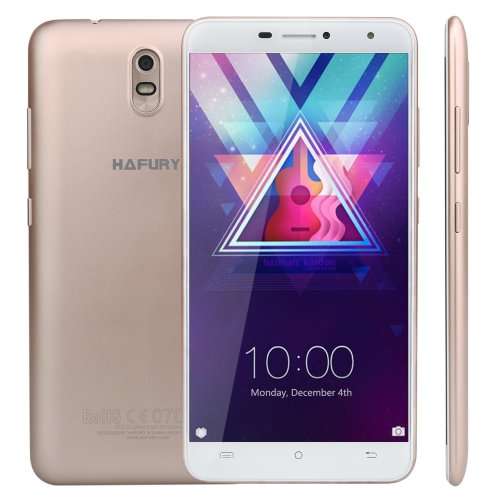 CUBOT HAFURY UMAX (2017) 6 3G Dual Sim Smartphone, Android 7, 16GB Storage, Dual CAMERA - Gold