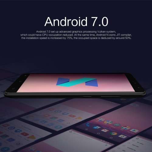 CUBOT HAFURY UMAX (2017) 6 3G Dual Sim Smartphone, Android 7, 16GB Storage, Dual CAMERA - Gold