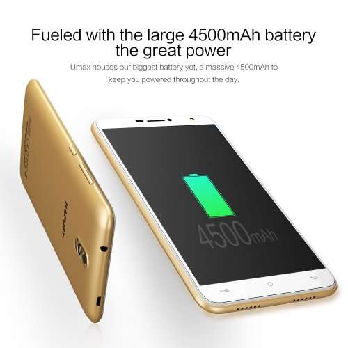 CUBOT HAFURY UMAX (2017) 6 3G Dual Sim Smartphone, Android 7, 16GB Storage, Dual CAMERA - Gold