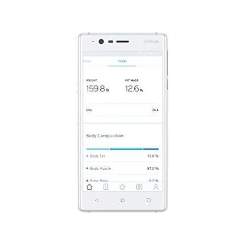 Nokia Body+ Body Composition Wi-Fi Scale, Black