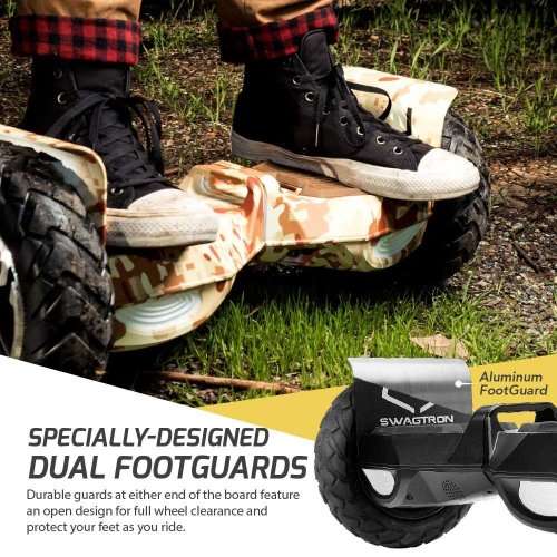 SWAGTRON T6 Off-Road Hoverboard - First in the World to Handle Over 380 LBS, Up to 20 KMPH