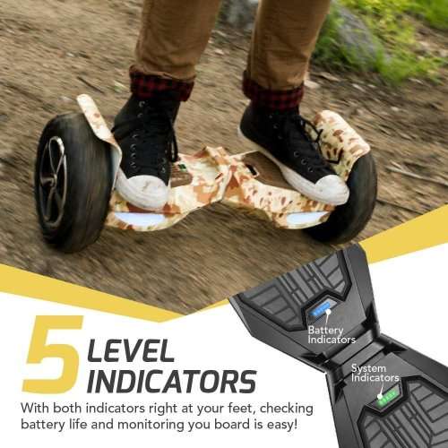 SWAGTRON T6 Off-Road Hoverboard - First in the World to Handle Over 380 LBS, Up to 20 KMPH