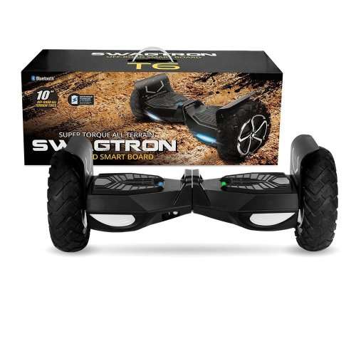 SWAGTRON T6 Off-Road Hoverboard - First in the World to Handle Over 380 LBS, Up to 20 KMPH