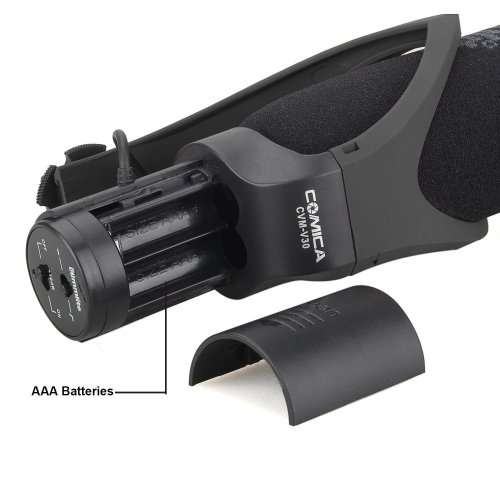 Shotgun Video Microphone for Video and Interview with Nikon Canon Sony Camera, Camcorder (3.5mm)