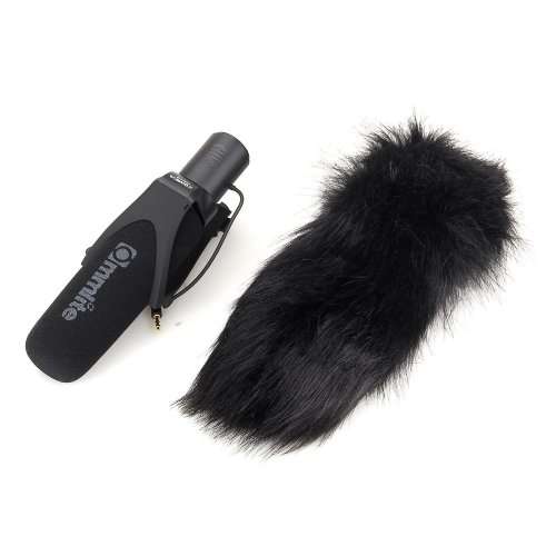 Shotgun Video Microphone for Video and Interview with Nikon Canon Sony Camera, Camcorder (3.5mm)
