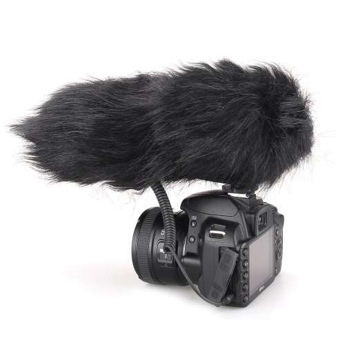 Shotgun Video Microphone for Video and Interview with Nikon Canon Sony Camera, Camcorder (3.5mm)