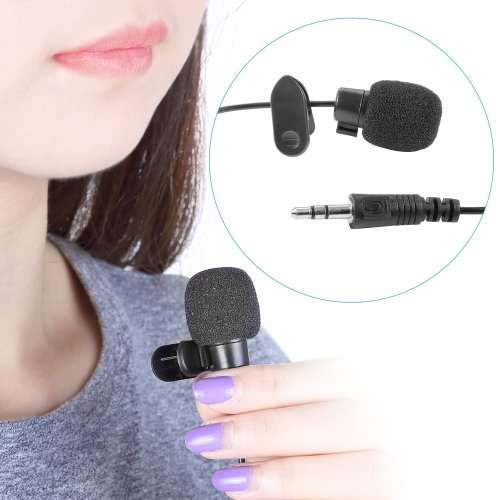 Neewer 3X 3.5mm Hands Free Clip on Mini Lapel Microphone (2X Lapel Microphone)