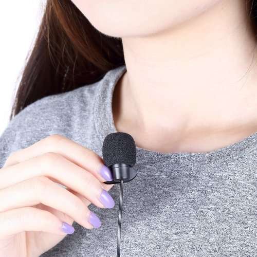 Neewer 3X 3.5mm Hands Free Clip on Mini Lapel Microphone (2X Lapel Microphone)