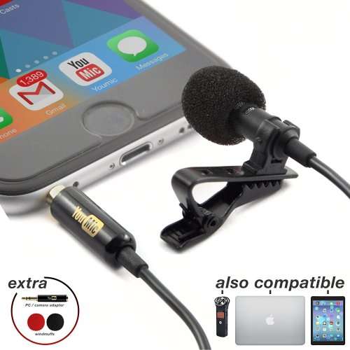 Lavalier Lapel Microphone | Perfect for Recording Youtube Vlog Interview