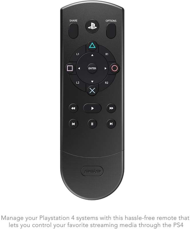 PDP Bluetooth Enabled Media Remote Control for Playstation 4
