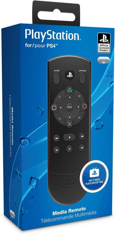 PDP Bluetooth Enabled Media Remote Control for Playstation 4