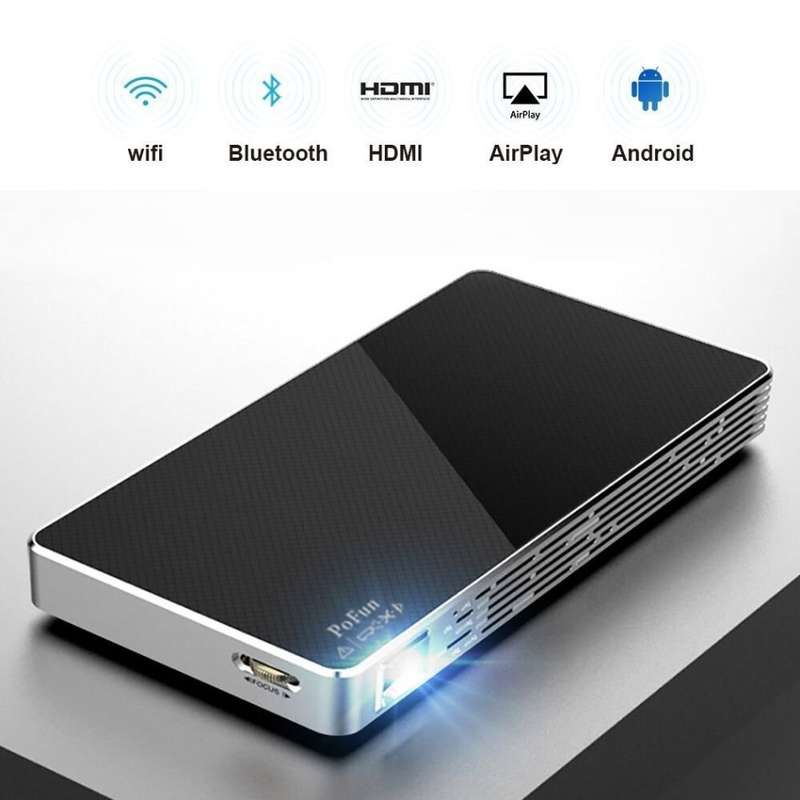 Mini Portable Projector For iPhone, Mobile Projector for Outdoor,Pico HD Video Projector Bluetooth
