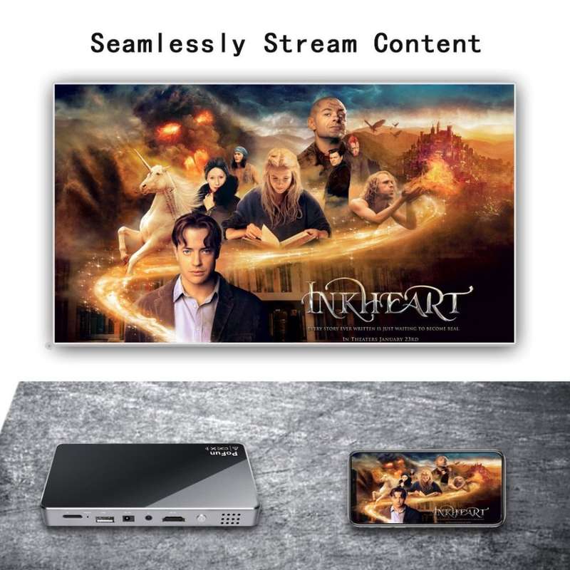 Mini Portable Projector For iPhone, Mobile Projector for Outdoor,Pico HD Video Projector Bluetooth