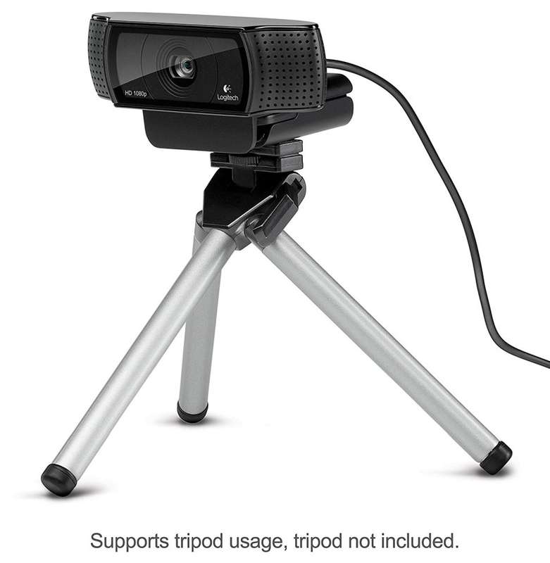 Logitech HD Pro Webcam C920, Widescreen Video Calling and Recording, 1080p Camera, Desktop or Laptop