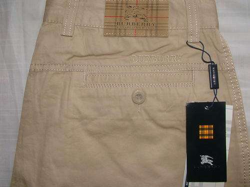 BURBERRY Men's Khaki Shorts - Size 29