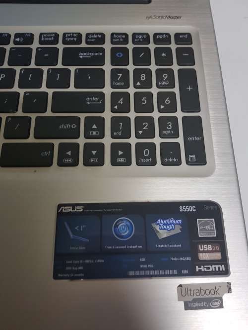 WOW!!ASUS S550C INTEL CORE I5 ULTRABOOK ALUMINUM TOUCH SCREEN LAPTOP MASSIVE BARGAIN!!