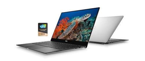Dell XPS 13 NoteBook with Infinity Full HD Display, Core i7-8550u Quadcore. 512GB SSD. 8GB Ram