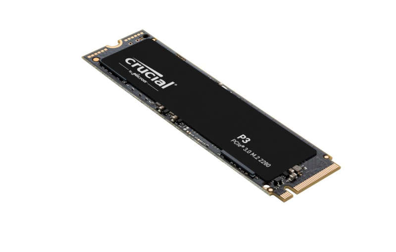 Crucial P3 M.2 4000 GB PCI Express 3.0 3D NAND NVMe 4 TB, (2280), PCIe Gen 3 x4