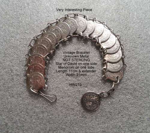 Vintage Star of David Bracelet