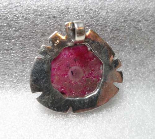 PINK SOLAR QUARTZ SET IN SOLID STERLING