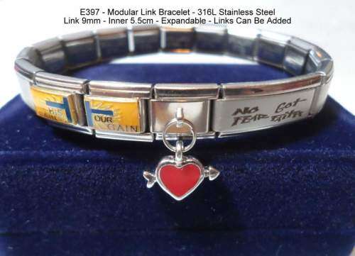 MODULAR LINK BRACELET - 316L STAINLESS STEEL WITH 18 LINKS