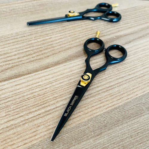 Pro Scissors Barber Hairdressing & Thinning Shears 5.5" Black Matte | LOCAL STOCK | Fast Delivery