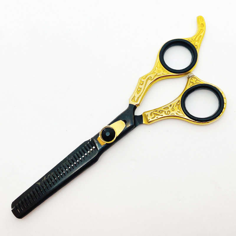 Pro Scissors Barber Hairdressing & Thinning Shears 6.5" The Gold Black| LOCAL STOCK | Fast Delivery