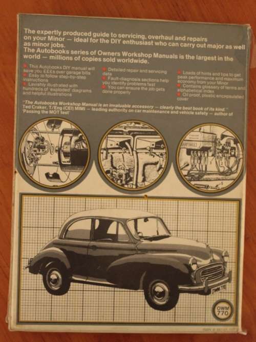 Morris Minor Owners Workshop Manual and The World`s Supreme Small Car by Paul Skilleter