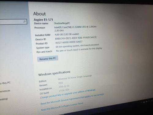 Acer Aspire Laptop
