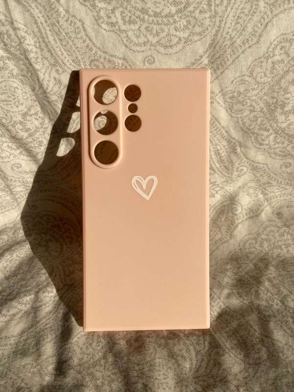 Samsung Galaxy S24 Ultra 5G Heart Phone Cover Pink