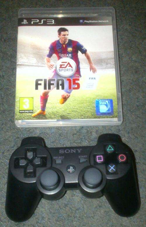 PS3 NEW ORIGINAL SONY PLAYSTATION 3 CONTROL AND FIFA 15 NEW RELEASE!!! ***R899***