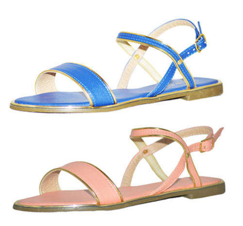 AWOL Sandal | Gold Trim & Ankle Brace
