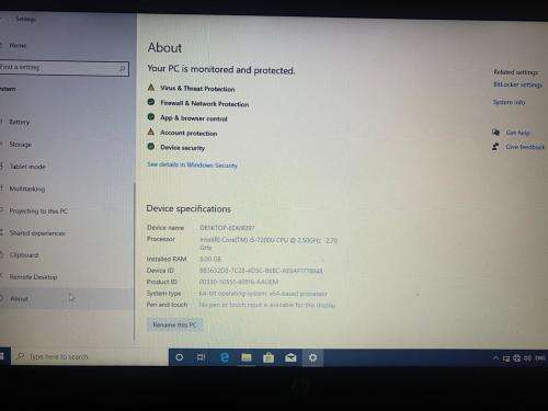 HP 3168NGW CORE i5-7200 7th GEN