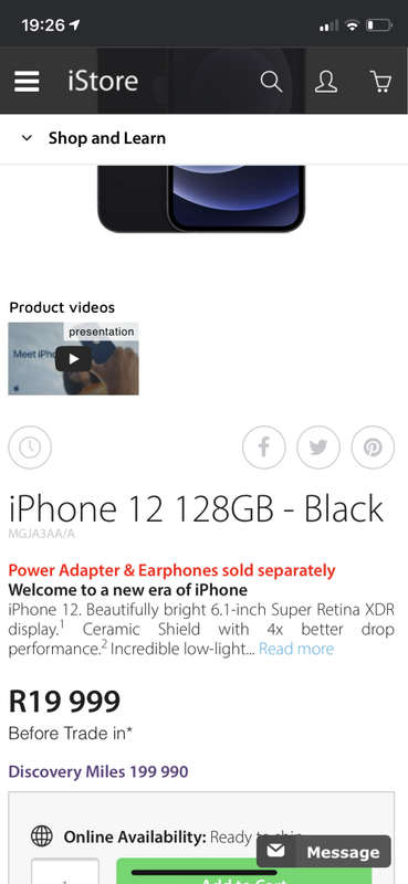 I PHONE 12 128 GB [NEW]