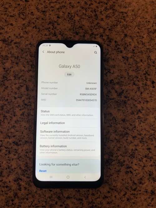 SAMSUNG A50 128 GB SINGLE SIM