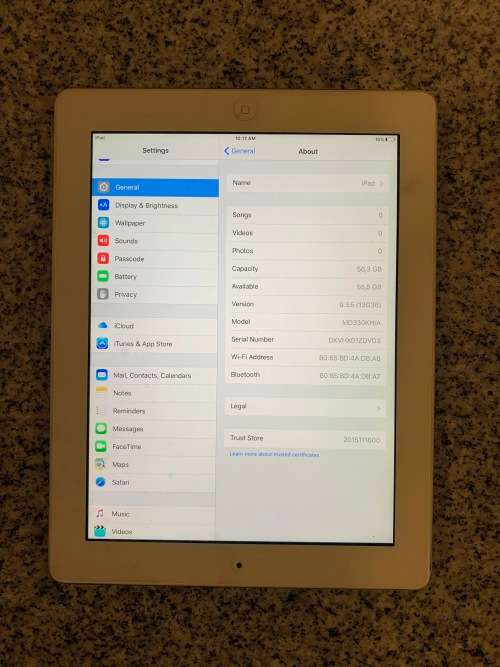 IPAD 3 A1416 64 GB WIFI ONLY