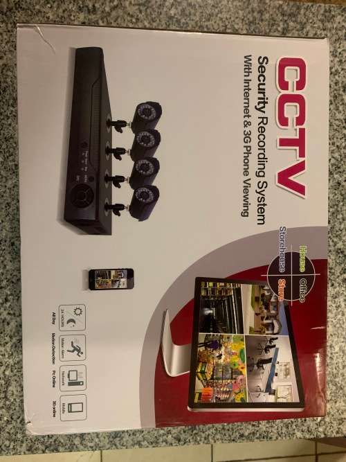 4 CHANNEL CCTV SECURITY RECORDING SYSTEM WITH INTERNET 3G PHONE VIEWING