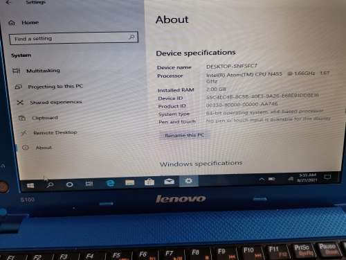 LENOVO IDEAPAD S100 INTEL ATOM