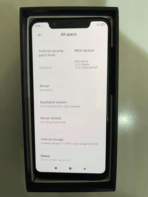 XIAOMI MI8 MI 8 6.21 INCH 6GB RAM 128GB ROM SNAPDRAGON 845 OCTA CORE DUAL SIM  SMARTPHONE